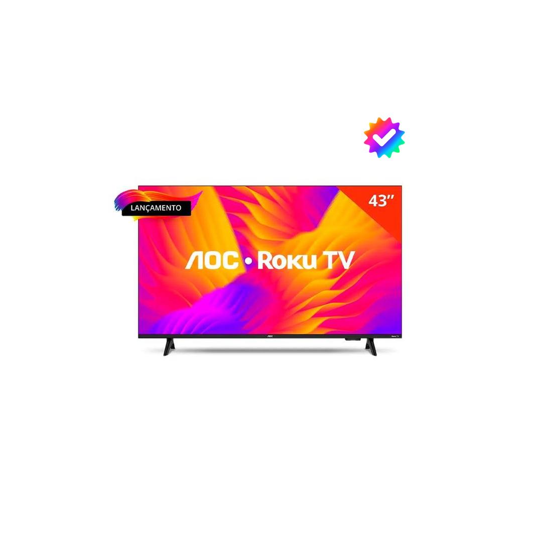 Smart Tv AOC 43″ ROKU LED Full HD Wi-Fi 43S5155 Bivolt…